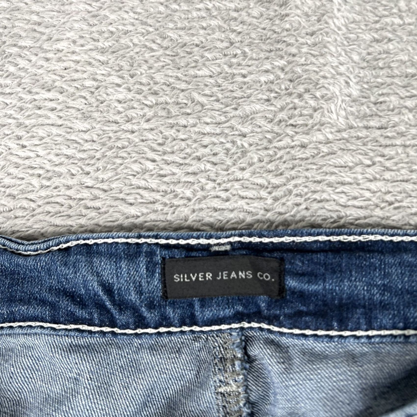 Silver Jeans Co. Silver Jeans Britt Slim Boot Denim Pants Womens 27x31 Mid Rise Stretch Blue Size 27" / US 4 / IT 40 - 3 Thumbnail