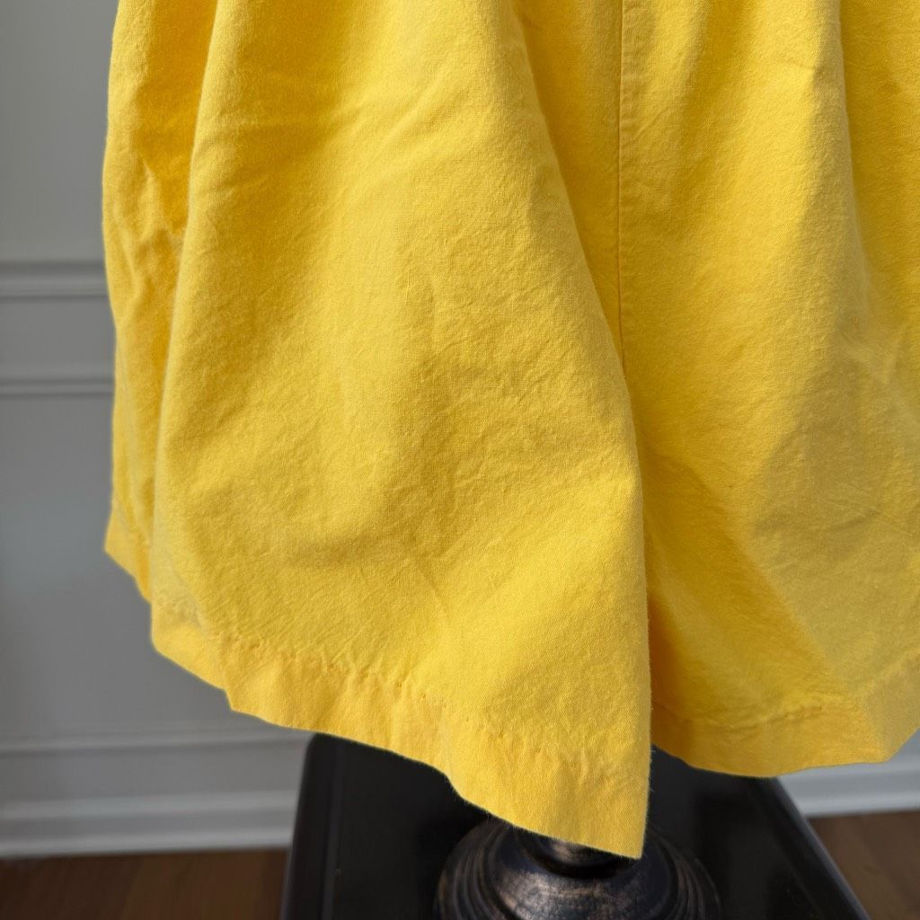 Vintage Vintage 80s Maurice Michaels Yellow Romper Ruffle M L Size 32" / US 10 / IT 46 - 5 Thumbnail