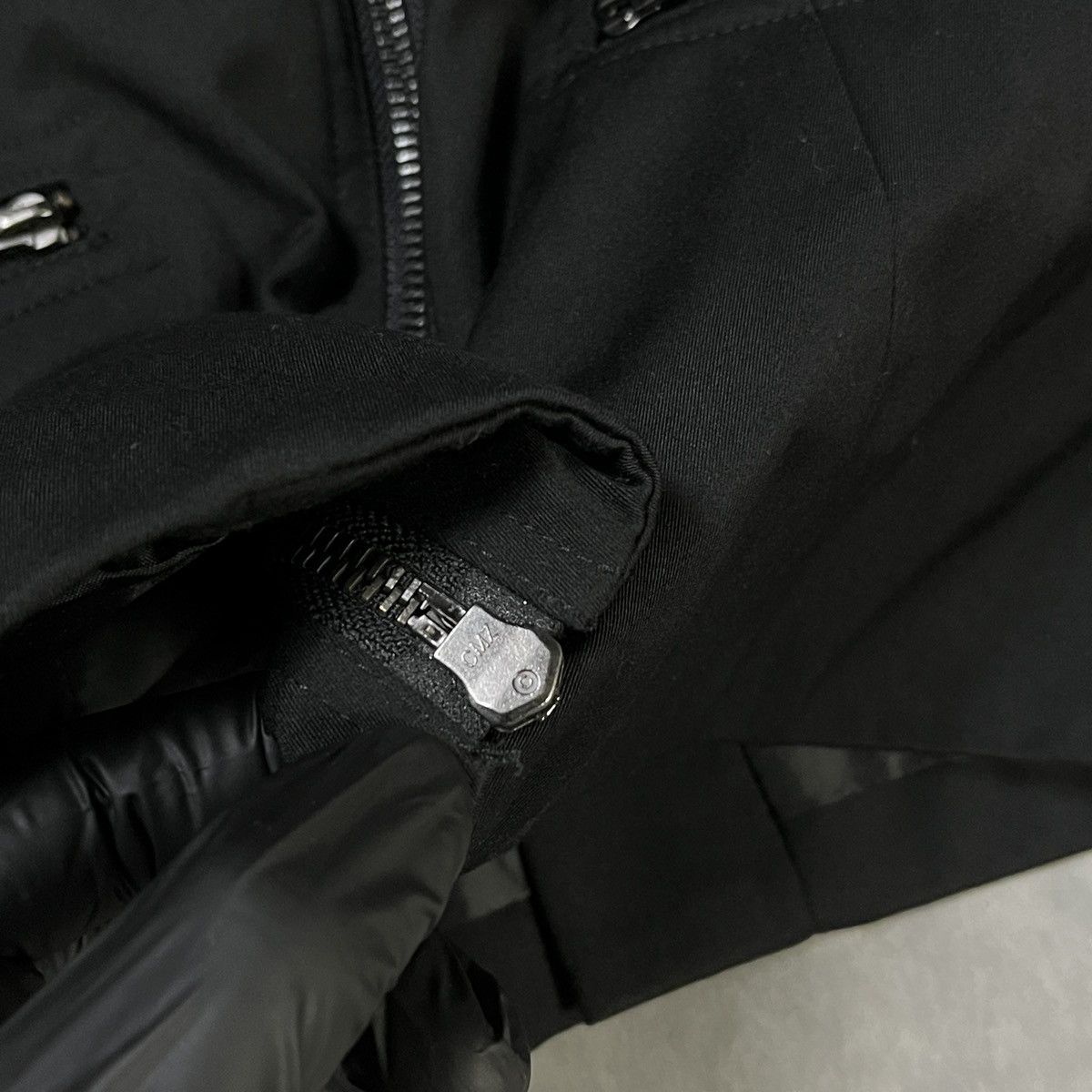 Japanese Brand BLACK PEACE NOW - Cropped Tailored Blazer Star Stud Details Size 36S - 3 Thumbnail