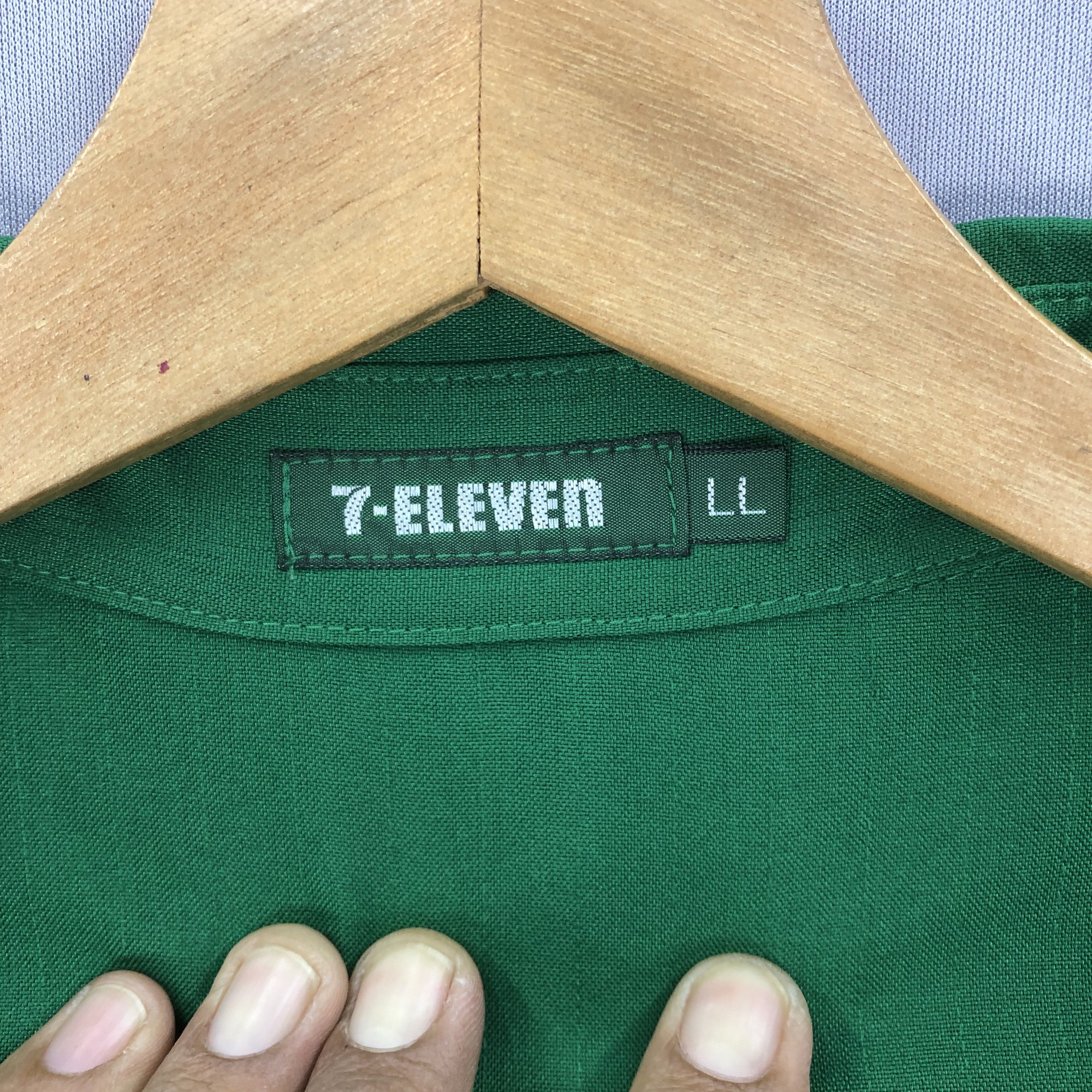Japanese Brand × Vintage Vintage Seven Eleven 7E Workers Shirt Jacket Size US L / EU 52-54 / 3 - 11 Thumbnail