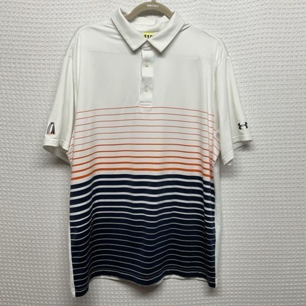 Under Armour Under Armour The Playoff Stripe Performance PoloShirt Men XL Size US XL / EU 56 / 4 - 6 Thumbnail