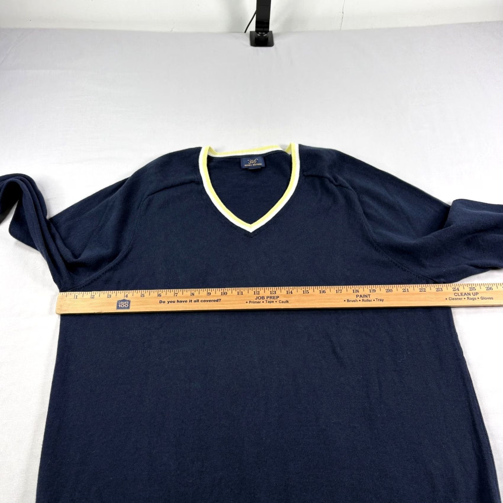 Brooks Brothers Brooks Brothers Sweater Mens XL Blue V-Neck Pullover Stretch Preppy Tennis Casual Regular Shirt Size US XL / EU 56 / 4 - 3 Thumbnail