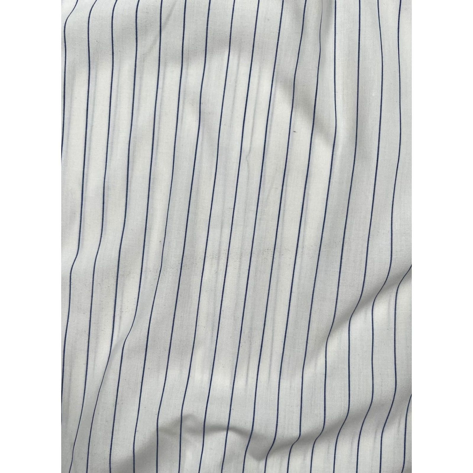 Vintage Hathaway Shirt Mens White Blue Stripe Short Sleeve English Poplin Made USA L Size US L / EU 52-54 / 3 - 8 Thumbnail