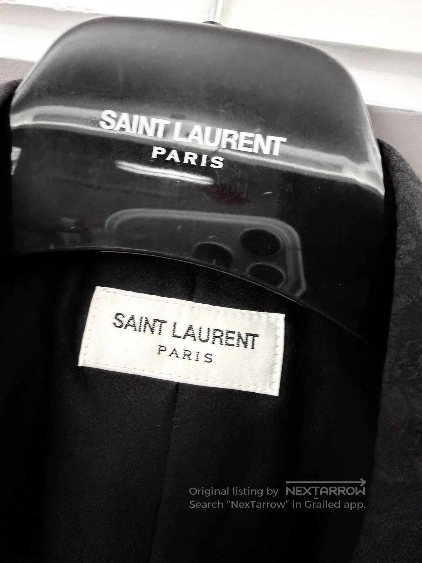Saint Laurent Paris Saint Laurent Black Floral Pattern Blazer. Size US S / EU 44-46 / 1 - 9 Thumbnail