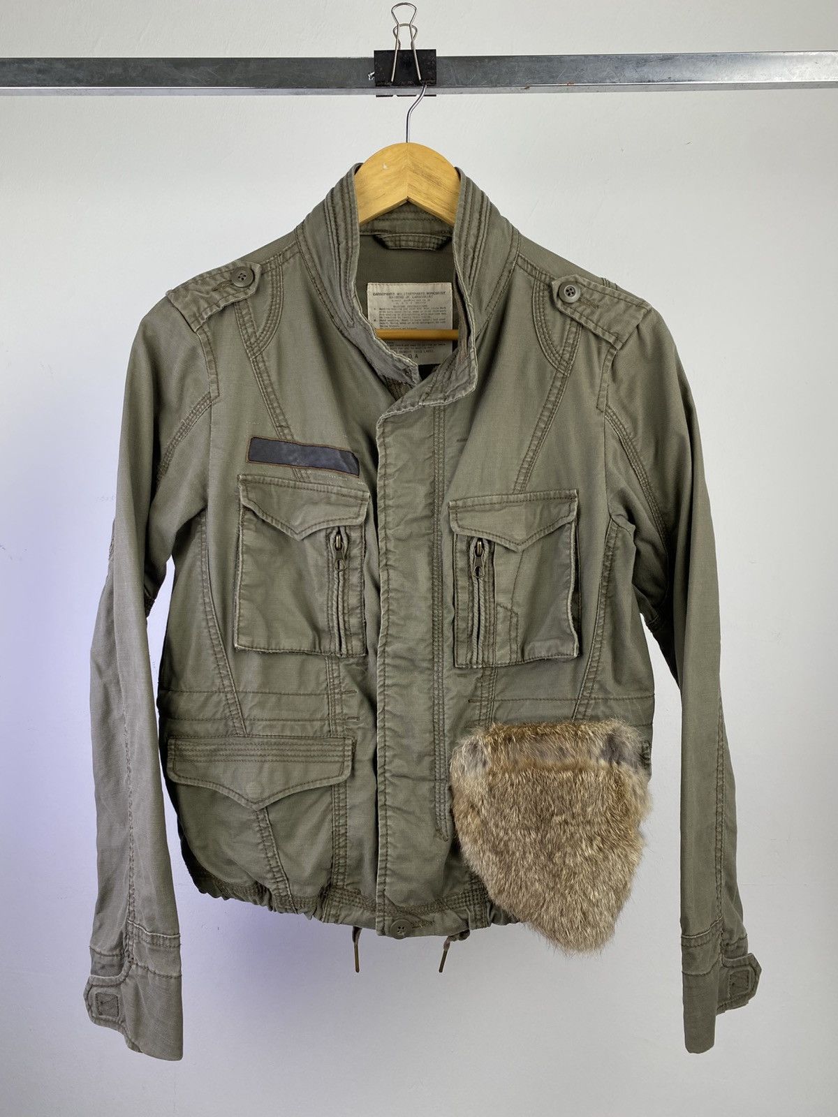 GOA Y2K 2000’s GOA Japan Military Field Jacket Fur Panel OG Size M / US 6-8 / IT 42-44 - 1 Thumbnail