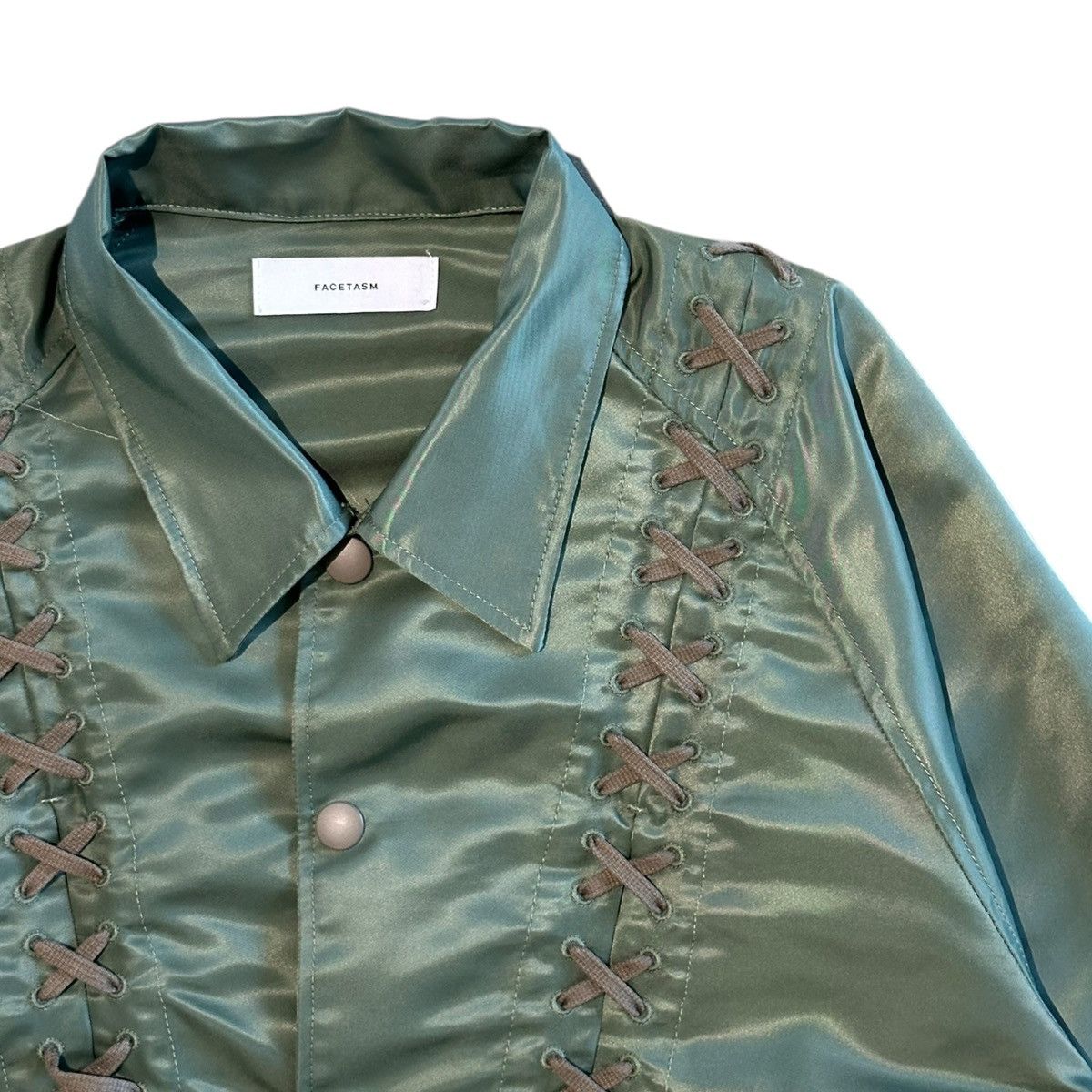 Facetasm × Japanese Brand Laced bondage satin bomber Size US L / EU 52-54 / 3 - 3 Thumbnail