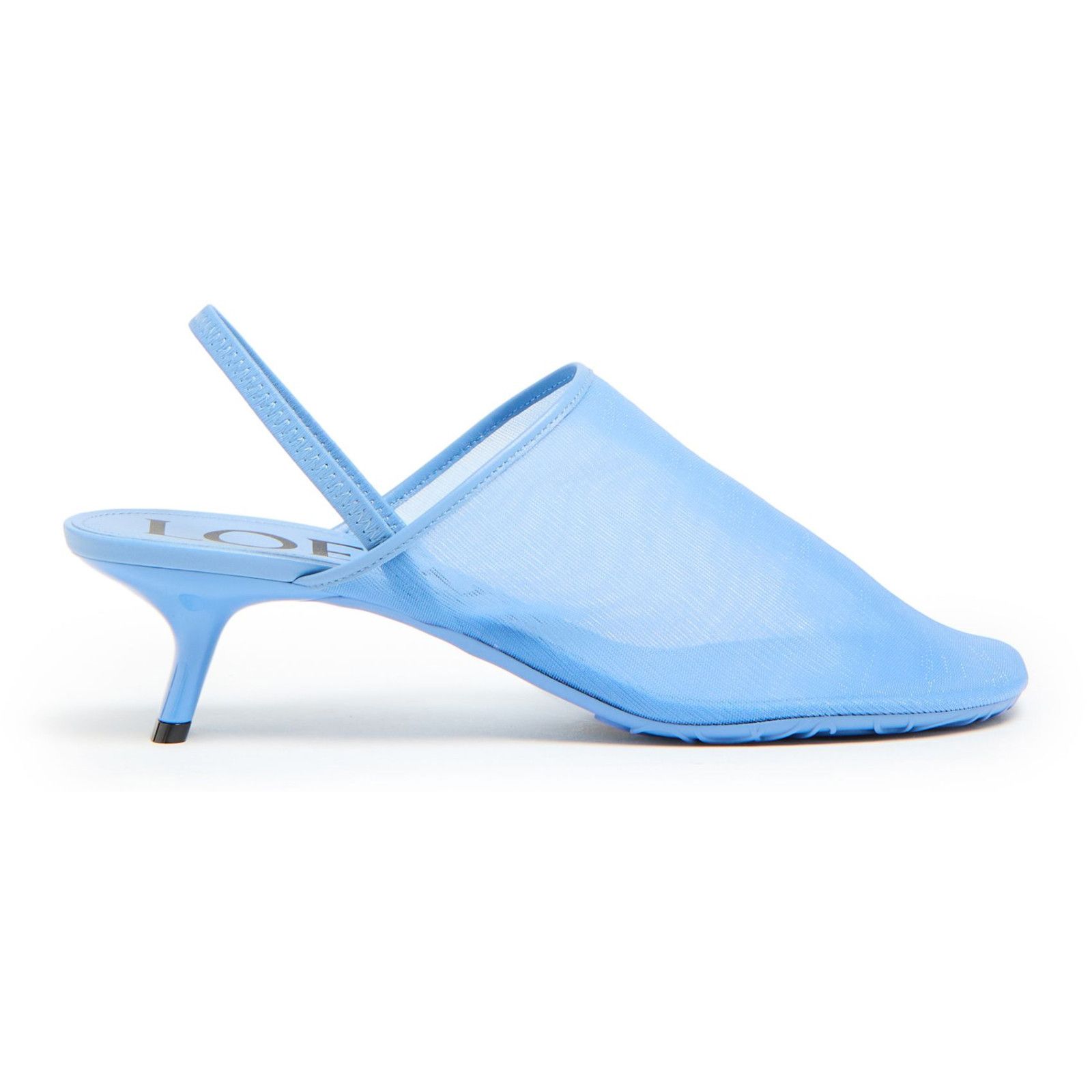 LOEWE Petal Sea Blue Mules New )