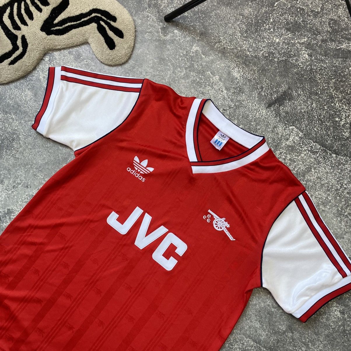 Adidas Vintage Adidas FC Arcenal 1986 JVC Rare home soccer jersey Size US M / EU 48-50 / 2 - 2 Thumbnail
