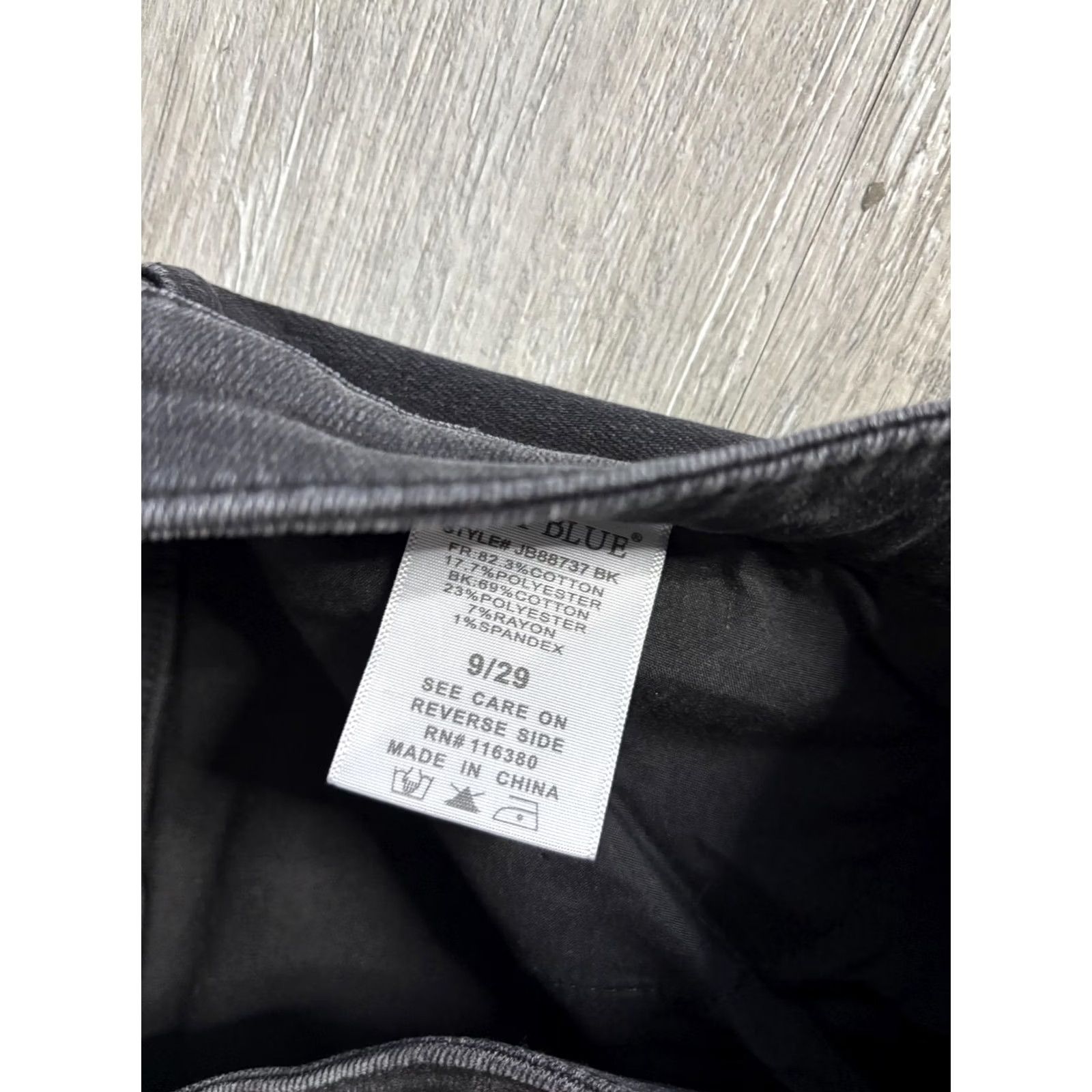 Denime VINTAGE Judy Blue Jeans Womens 9/29 Black 90s Straight Relaxed Distressed Denim Stretch Shirt Category: Jeans Size 30" / US 8 / IT 44 - 6 Thumbnail