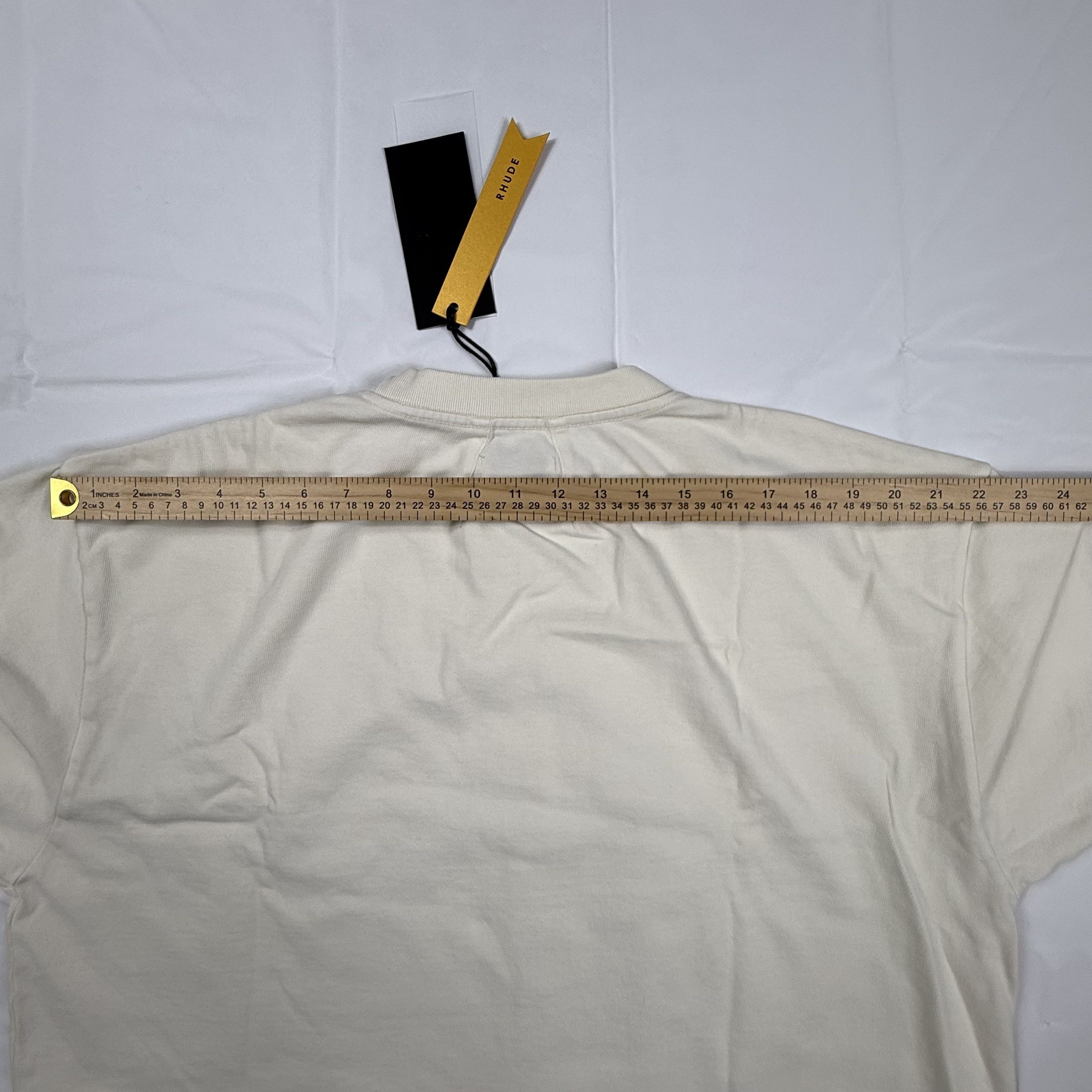Rhude Rhude Chateau Rhude Wine Graphic T-Shirt Cream XL Size US XL / EU 56 / 4 - 9 Thumbnail
