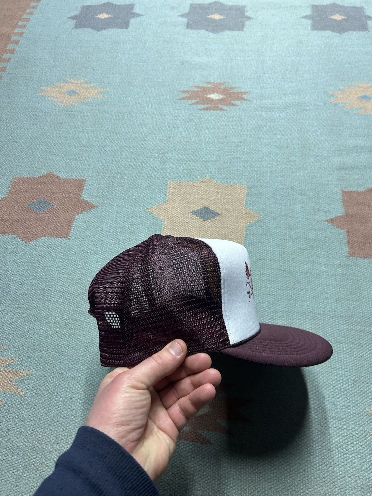 Vintage Vintage trucker hat Linden lumber company Alabama maroon Size ONE SIZE - 8 Thumbnail