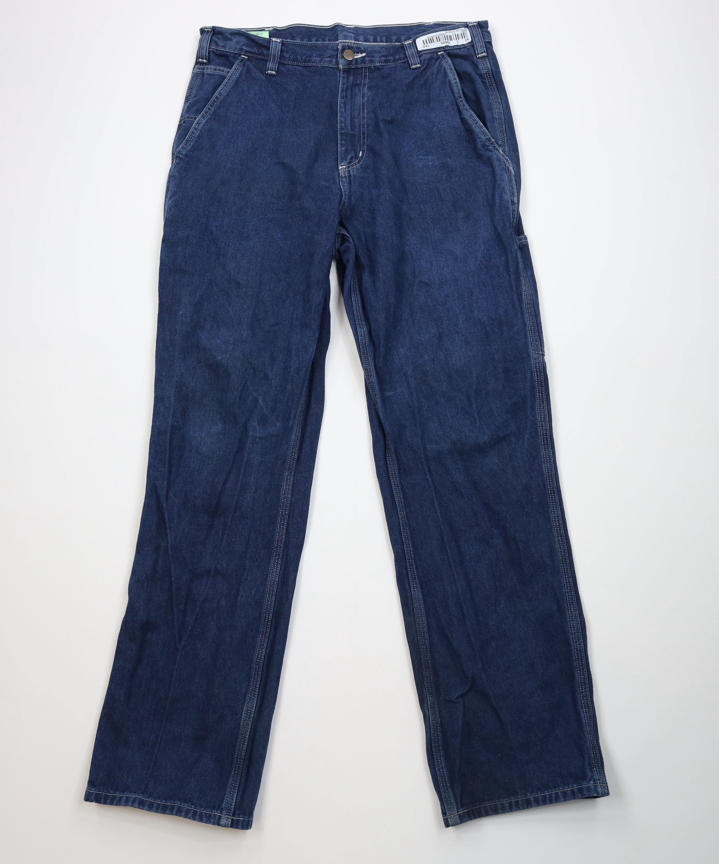 Carhartt Vintage Y2K Carhartt Wide Leg Dungaree Denim Jeans Blue Size US 34 / EU 50 - 1 Thumbnail
