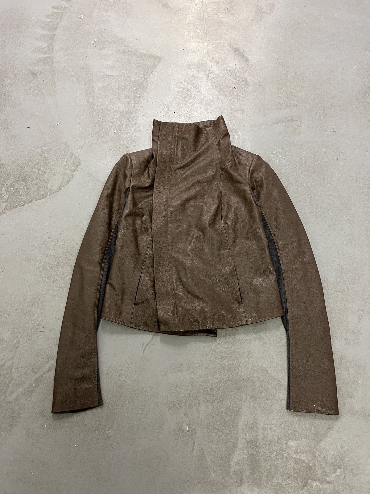 TWINSET Vintage Side Zipper Faded Leather Jacket Size S / US 4 / IT 40 - 1 Thumbnail