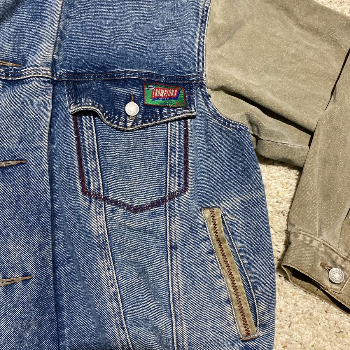 Other Vintage Hooded Denim Jacket Size US L / EU 52-54 / 3 - 4 Thumbnail