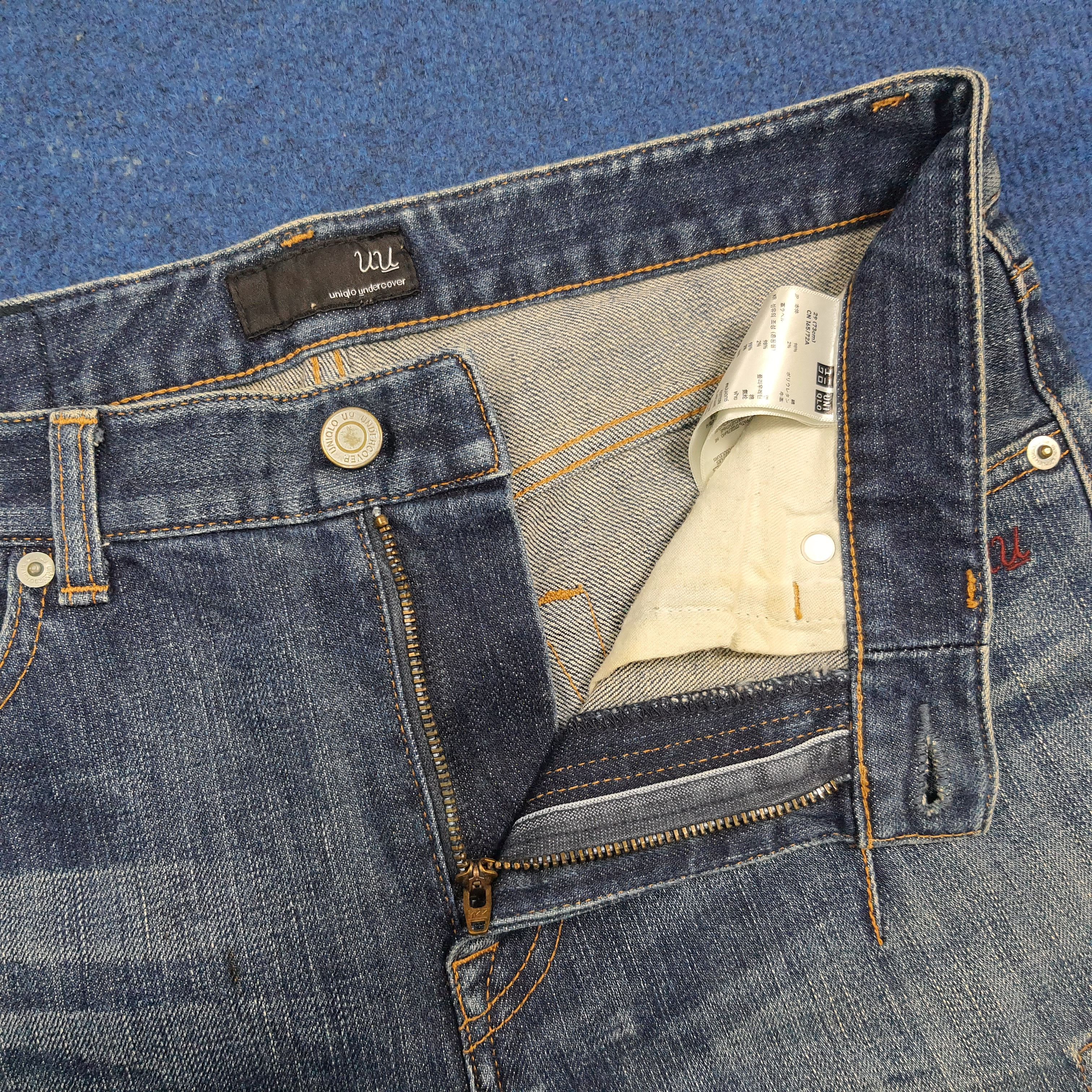 Undercover × Uniqlo Vintage Uniqlo Undercover UU Slim Straight Jeans C280N4 Size US 30 / EU 46 - 7 Thumbnail