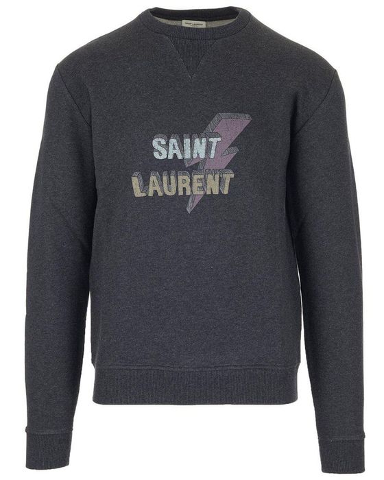 Saint Laurent Paris Saint Laurent Lightning Bolt Crewneck | Grailed