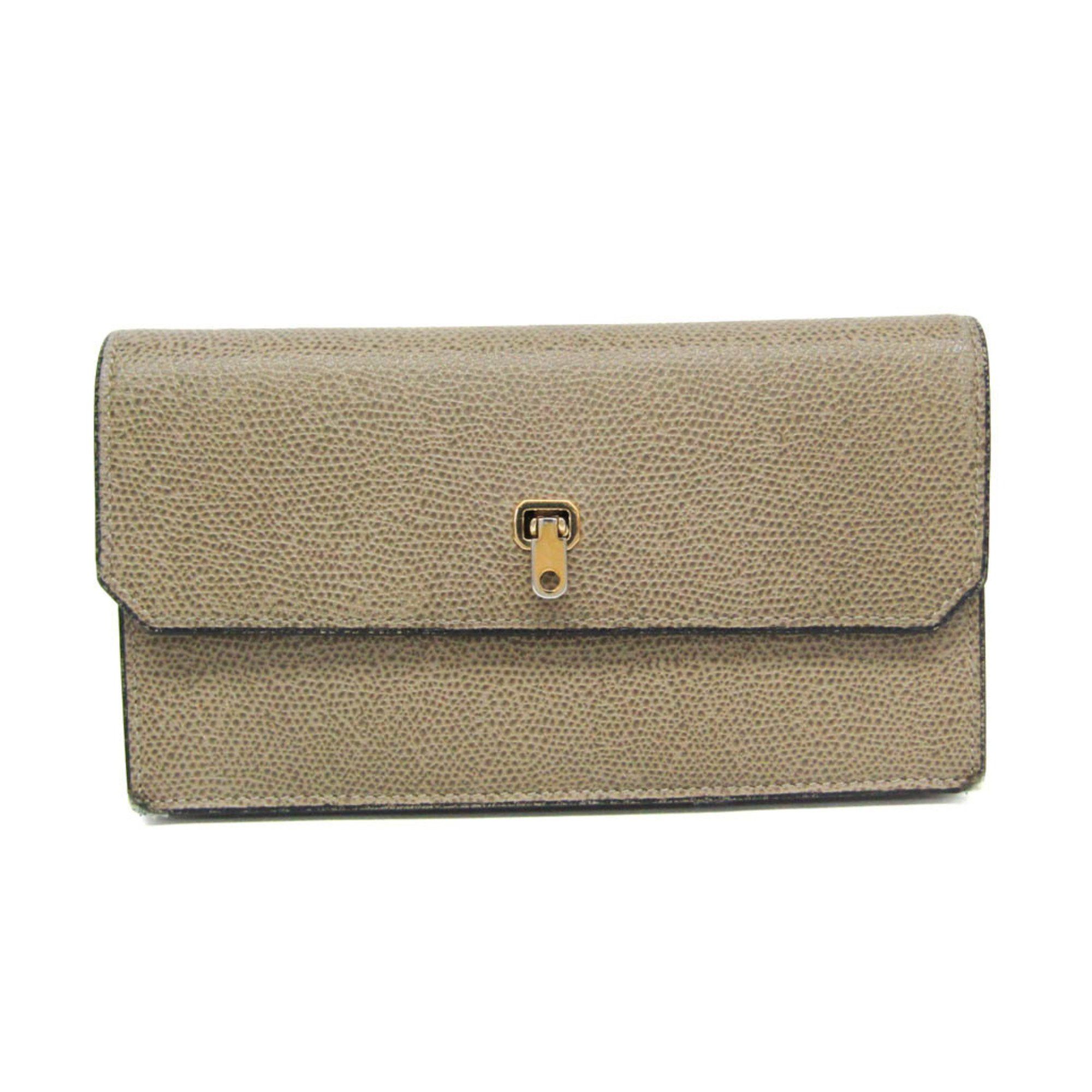 Valextra Valextra Detachable Card Case Men,Women Leather Long Wallet (bi-fold) Beige Size ONE SIZE - 1 Thumbnail