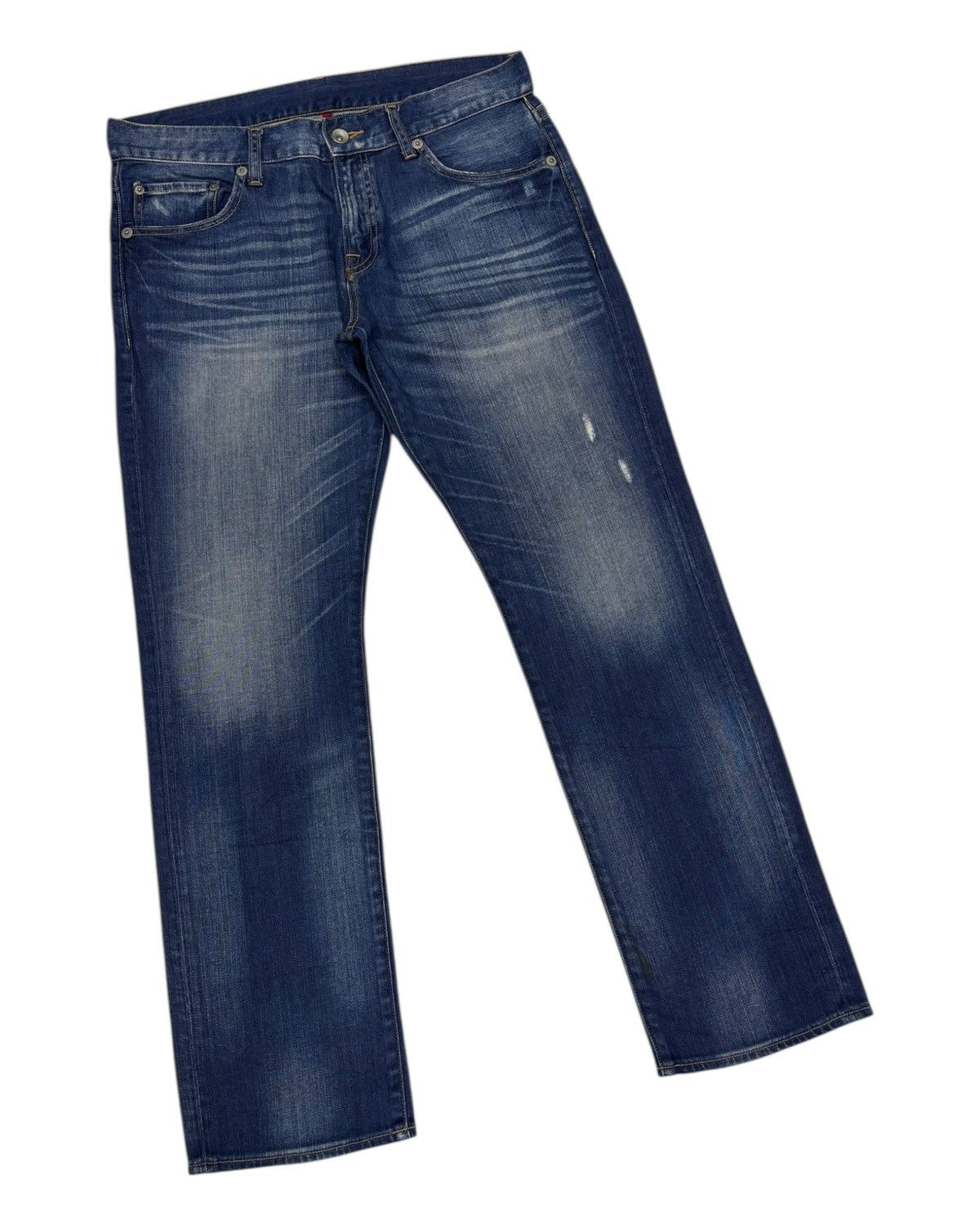Jean × Undercover × Uniqlo VINTAGE UNIQLO JAPAN FADED DISTRESSED DENIM JEANS Size US 34 / EU 50 - 5 Thumbnail