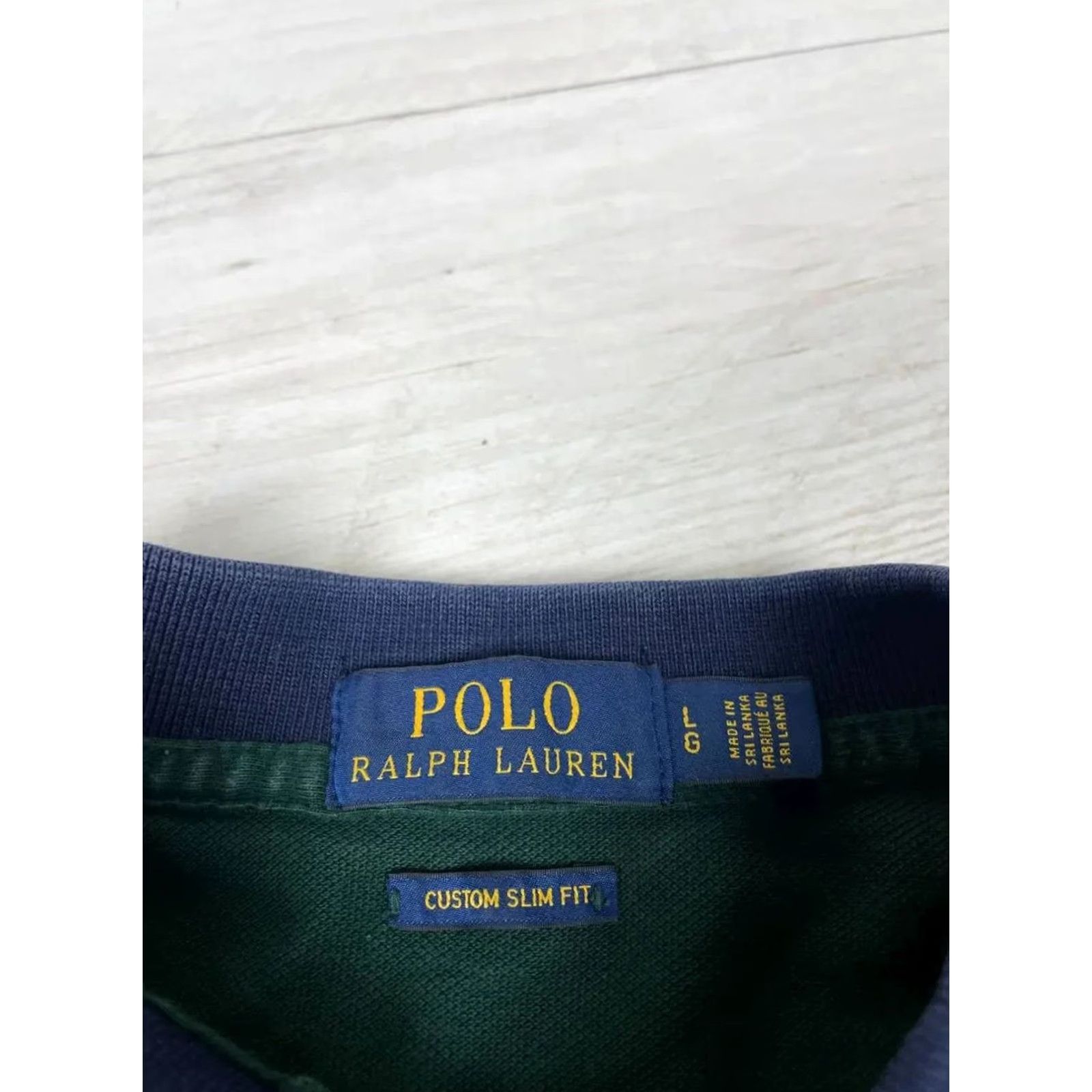 Polo Ralph Lauren VINTAGE Polo Ralph Lauren Big Pony Striped Rugby Shirt Men L green Polo Shirt Size L Men Size US L / EU 52-54 / 3 - 6 Thumbnail