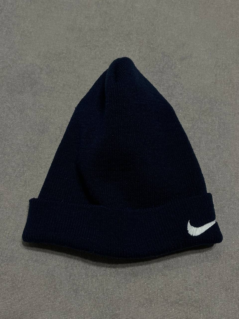 Nike Nike Vintage Beanie Men`s Blue Hat Logo Swoosh Size ONE SIZE - 4 Thumbnail