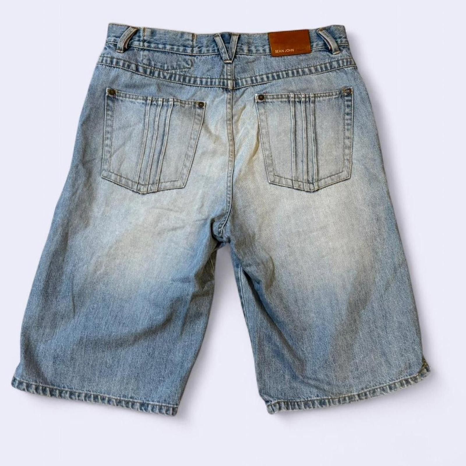 Sean John Sean John baggy Jorts Y2K blue denim shorts size 34 Size US 36 / EU 52 - 4 Thumbnail