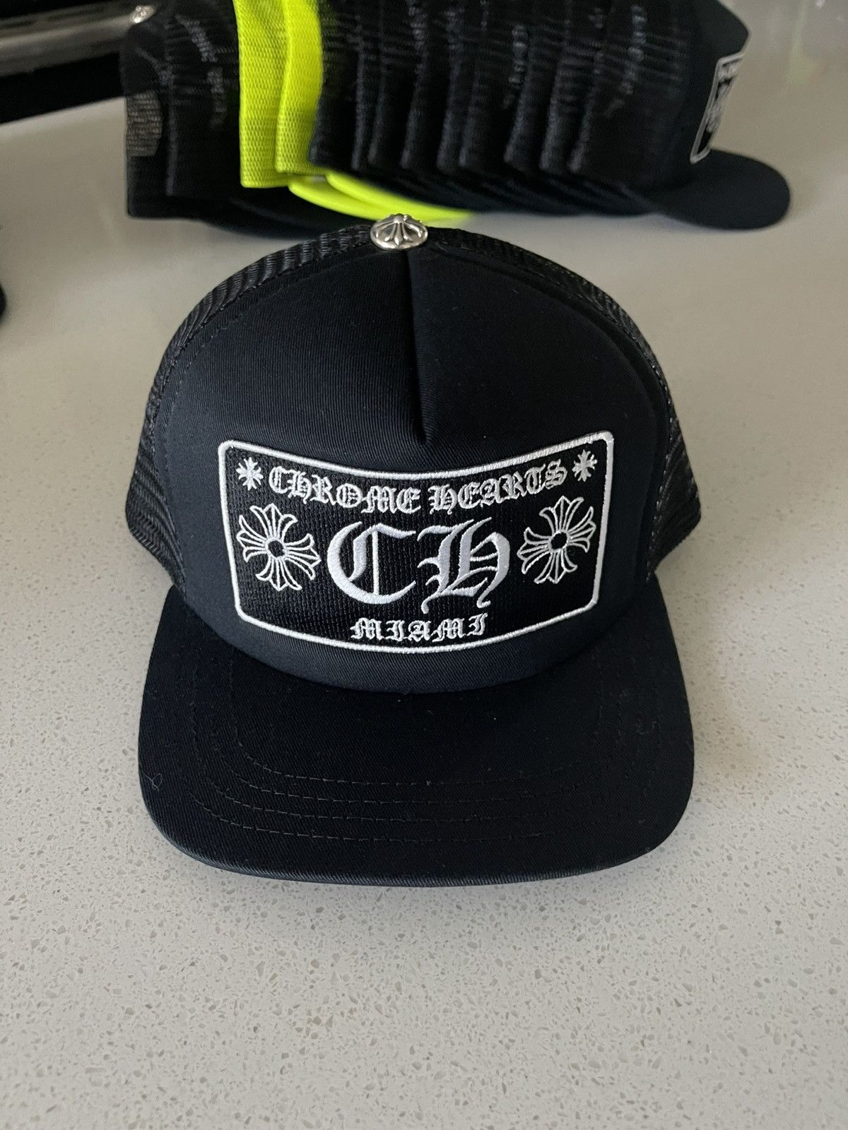 Chrome Hearts Chrome Hearts Miami Black Trucker Size ONE SIZE - 4 Thumbnail