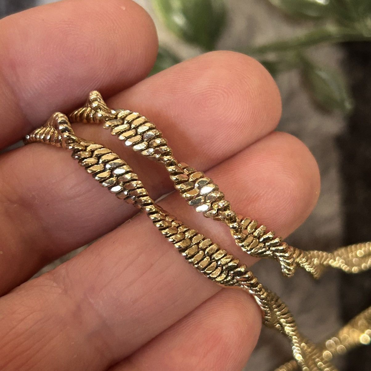 Vintage Vintage 80s gold plated twisted chain necklace Size ONE SIZE - 5 Thumbnail