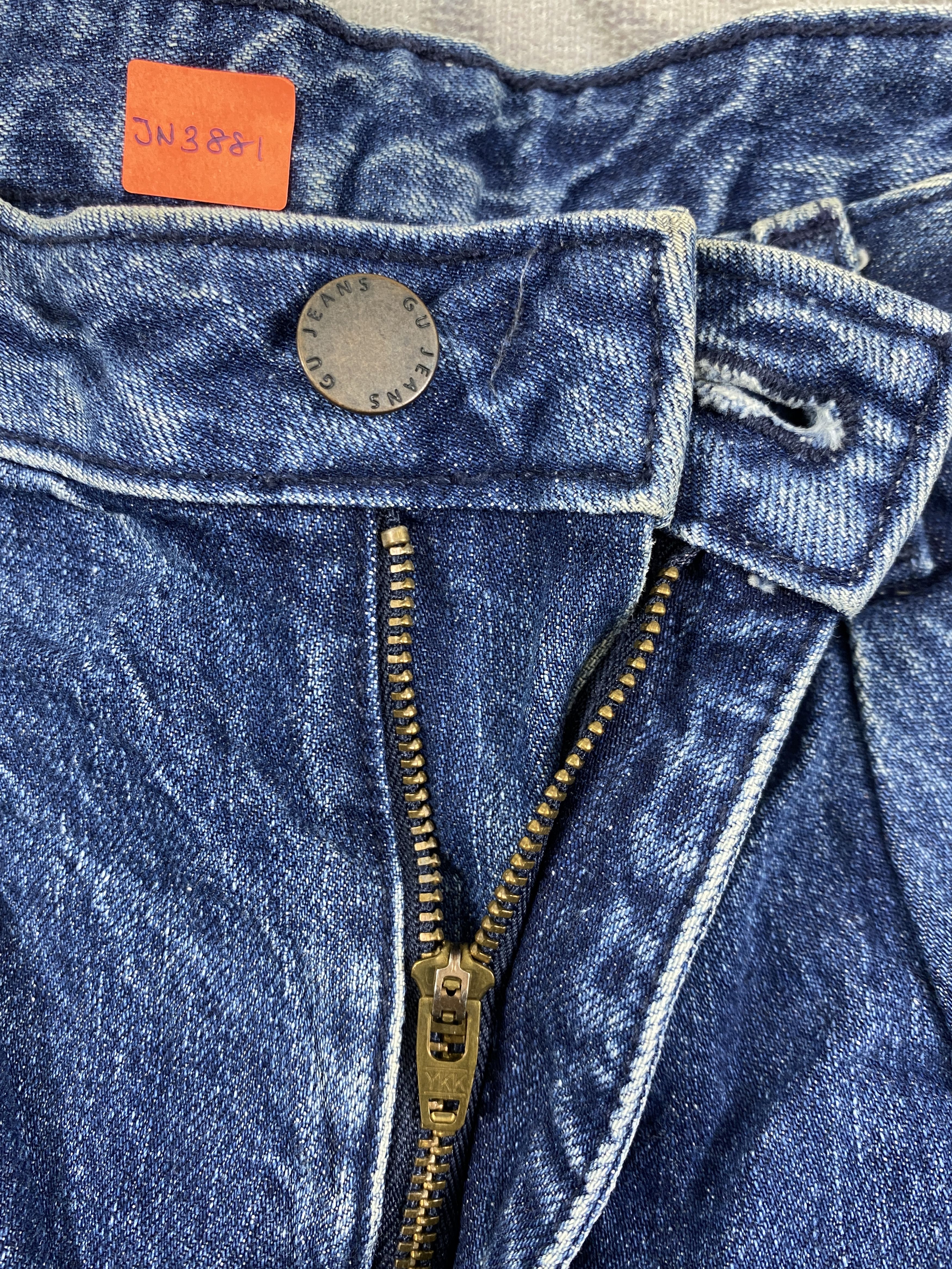 Japanese Brand Dark Blue GU Baggy Jeans 26x29 Denim- JN3881 Size 38" / US 16 / IT 52 - 5 Thumbnail