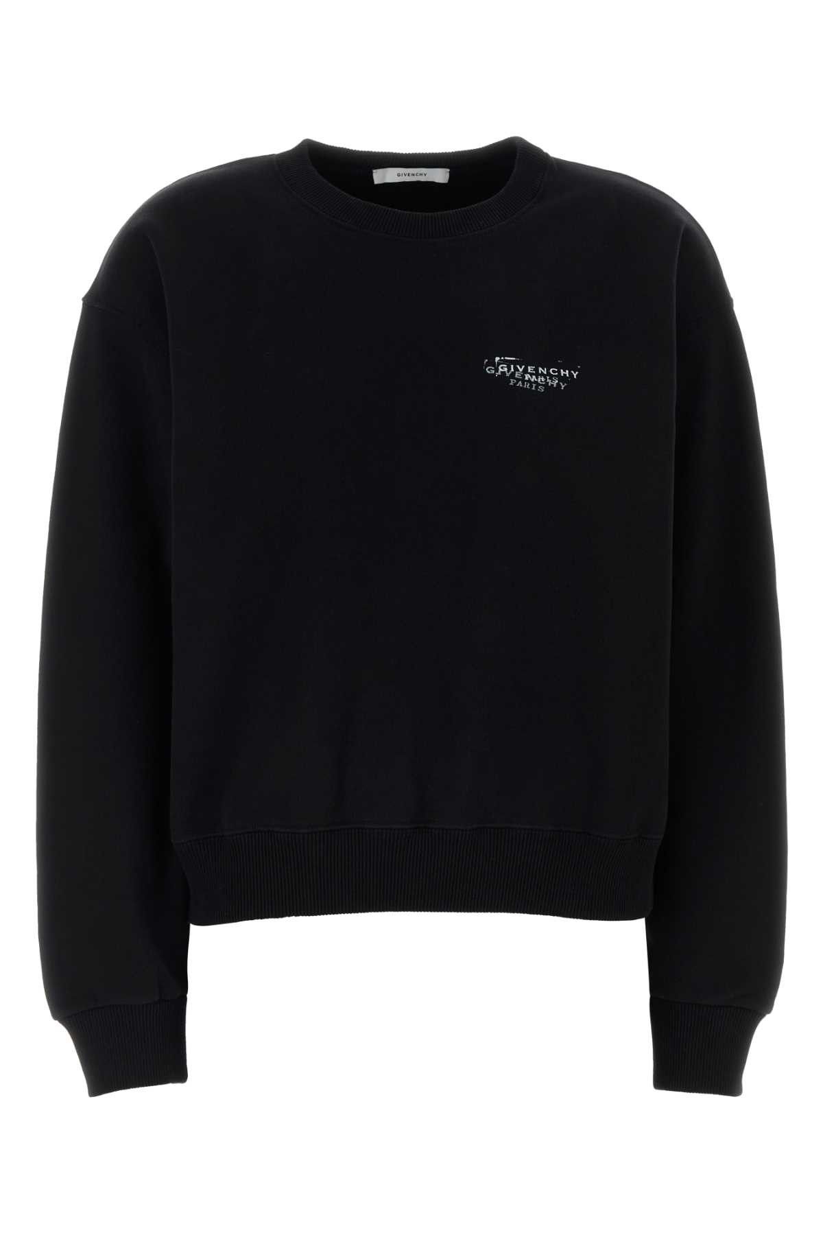 Givenchy Black Cotton Sweatshirt Size XS / US 0-2 / IT 36-38 - 1 Thumbnail