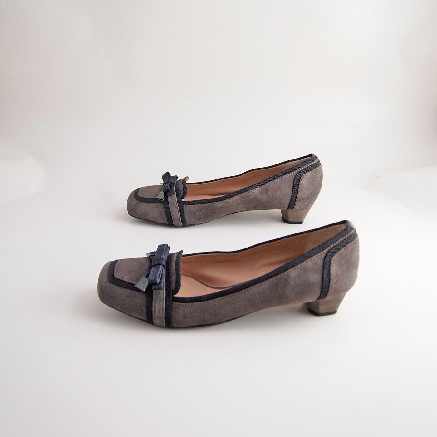 Designer Luciano Barachini Low Heel Pumps Brown Suede US 10 EU 40 Size US 10 / IT 40 - 2 Thumbnail