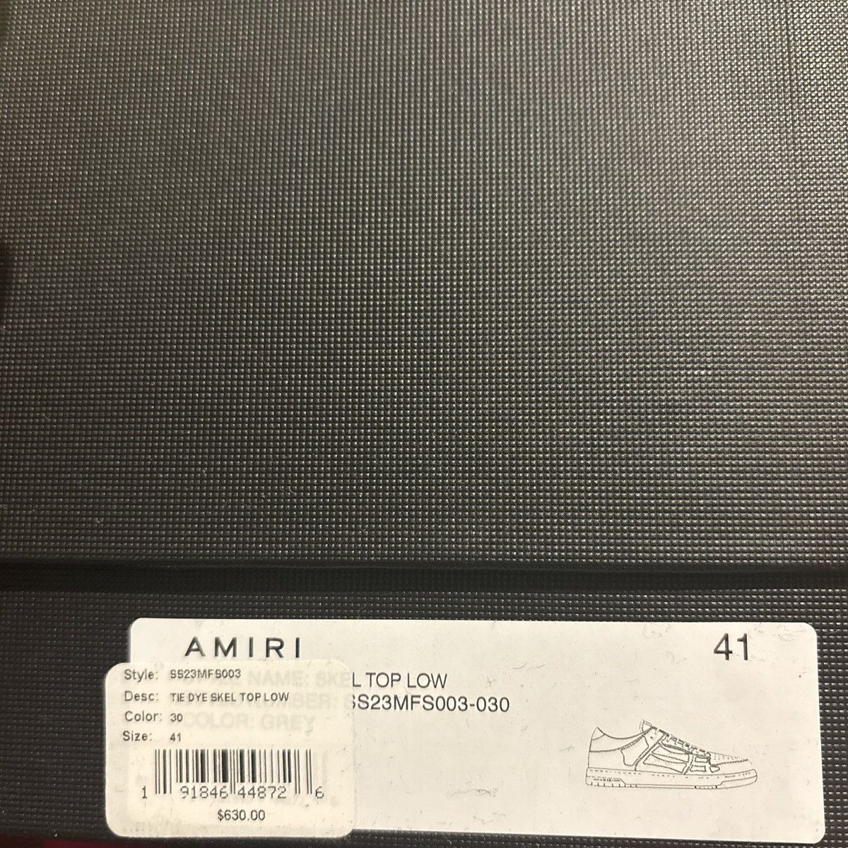 Amiri Amiri low top skel Size US 8 / EU 41 - 8 Thumbnail