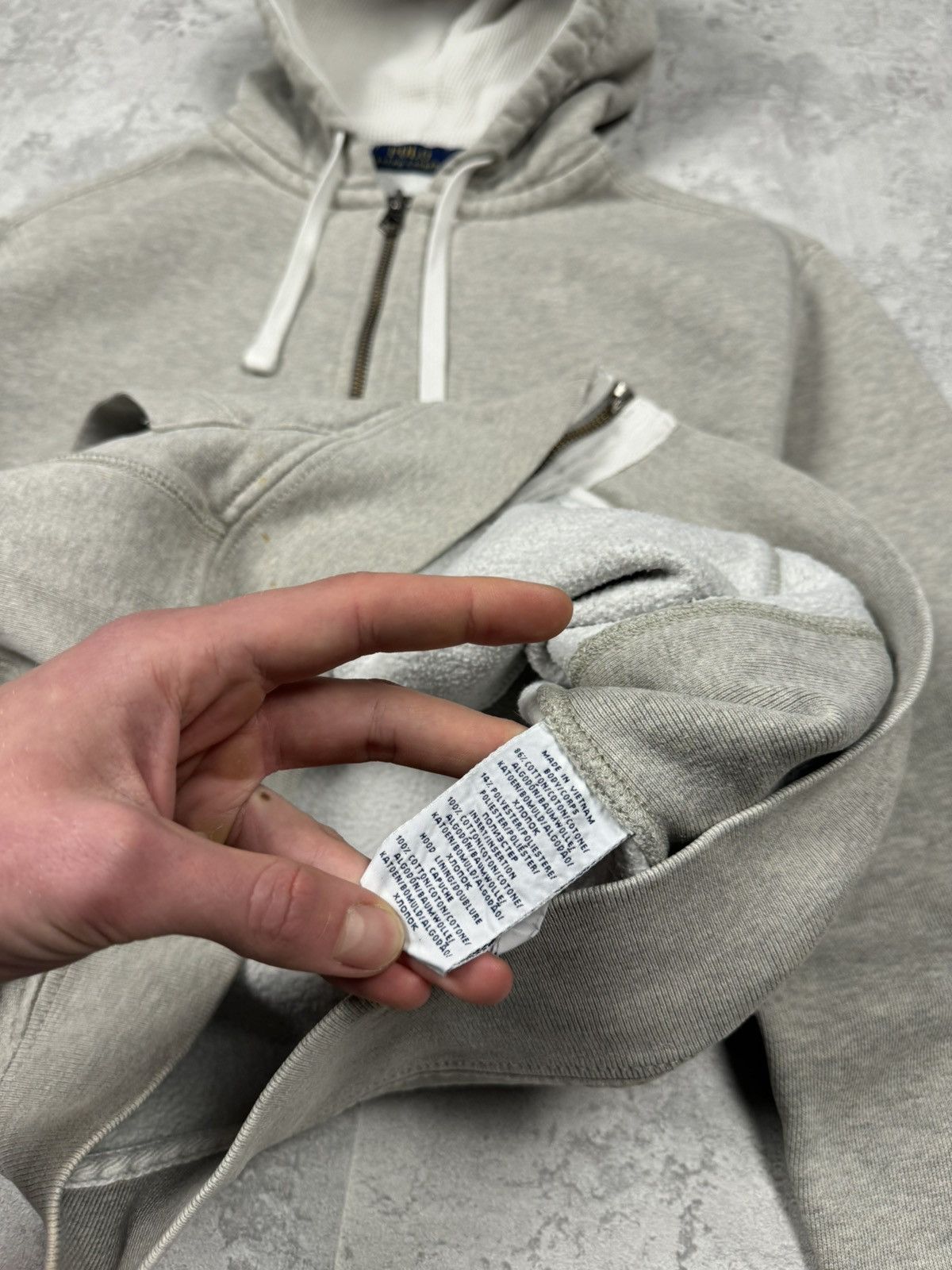 Polo Ralph Lauren Polo Ralph Lauren Y2K Gray Zip Hoodie Size L Size US L / EU 52-54 / 3 - 9 Thumbnail