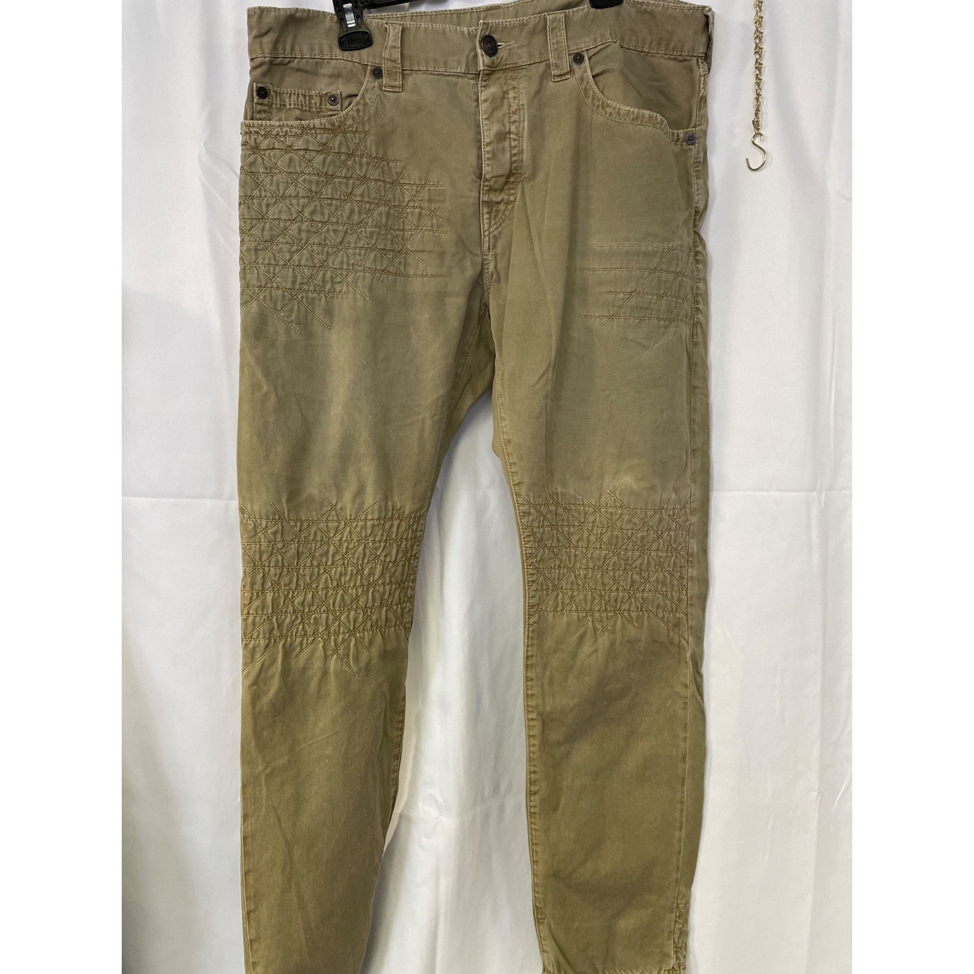 True Religion True Religion Men's Tan Straight Leg Pants 36x31 SKU 5990 Size US 36 / EU 52 - 1 Thumbnail
