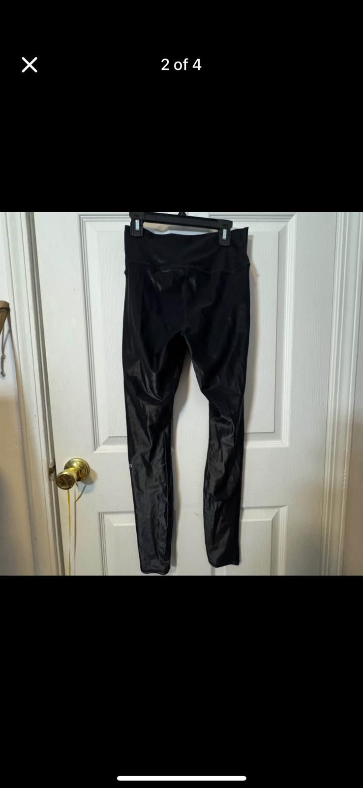 Alo Alo Black High-Waisted Leggings-Large Size 36" / US 14 / IT 50 - 2 Thumbnail