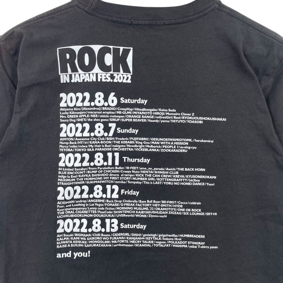 Band Tees × Cartoon Network × One Piece Rock In Japan Festival X One Piece Tour Tee Shirt Size US M / EU 48-50 / 2 - 5 Thumbnail