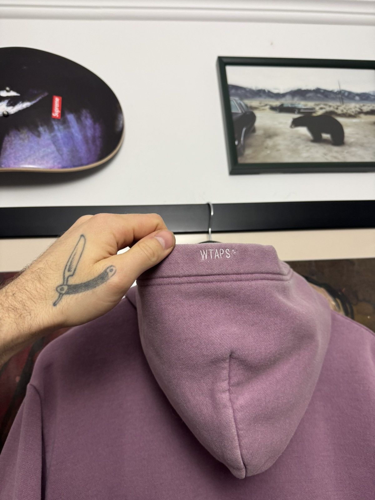 Wtaps Wtaps Hoodie Vintage Japanese Washed Pink Rose Mini Logo Y2k Size US S / EU 44-46 / 1 - 4 Thumbnail