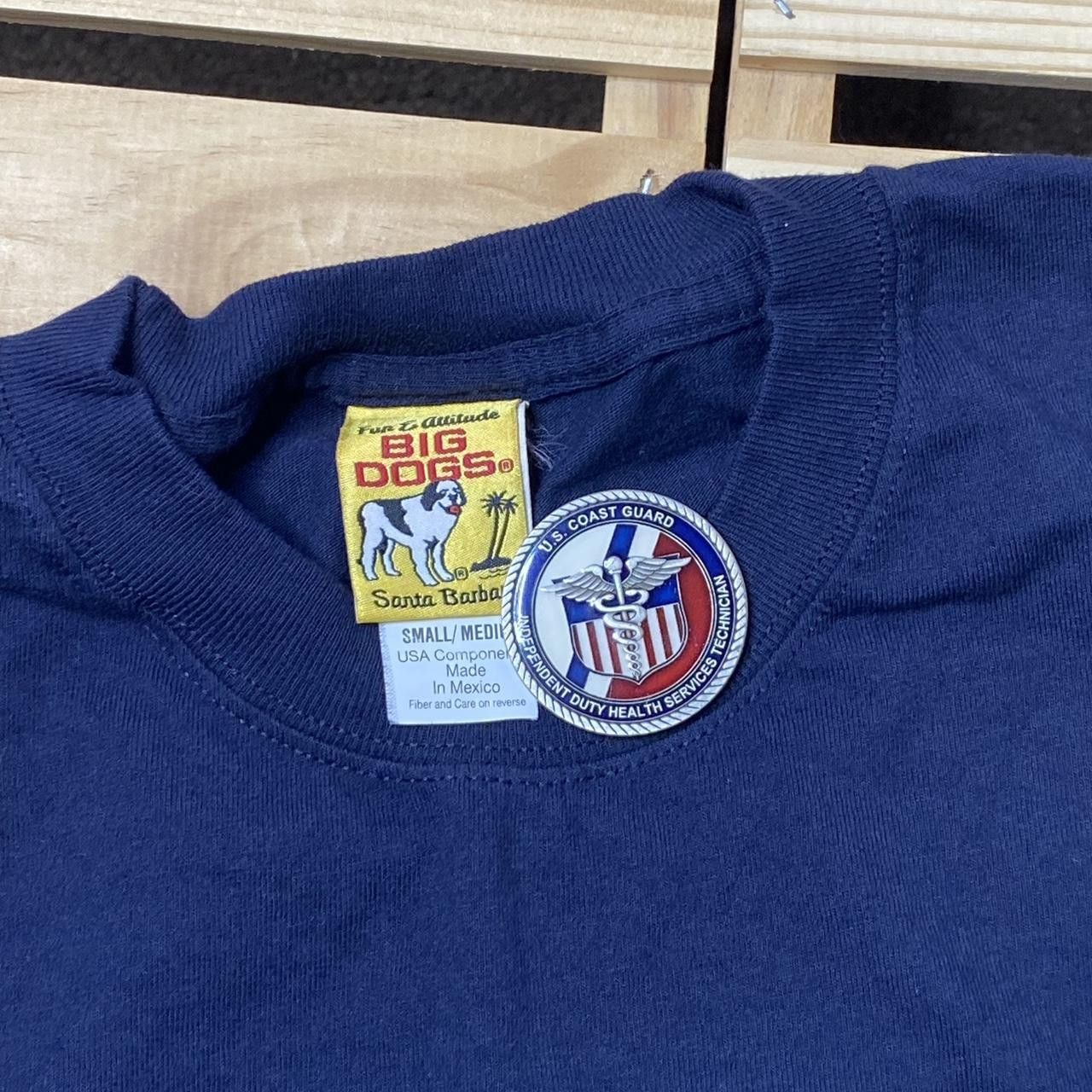 Big Dogs Vintage Big Dogs Navy Blue Funny Tech Tee Size Medium Size US M / EU 48-50 / 2 - 3 Thumbnail