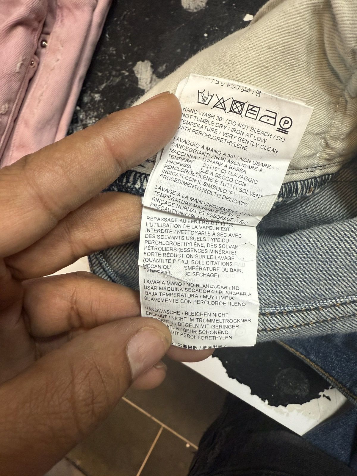 Off-White Off-White c/o Virgil Abloh "Denim" Stripe Slim Fit Jeans Size US 30 / EU 46 - 7 Thumbnail