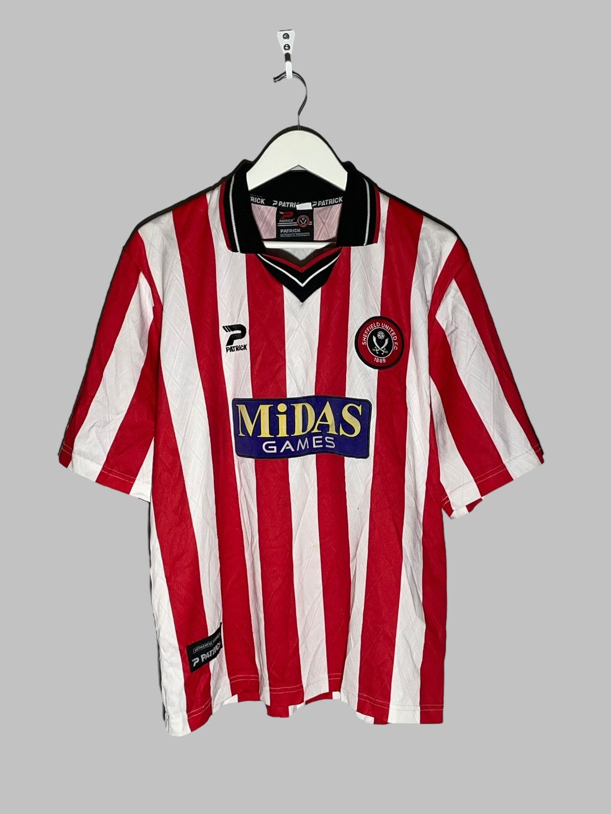 Vintage Sheffield United Patrick 2001/02 Vintage Home Football Shirt Size US XL / EU 56 / 4 - 1 Thumbnail