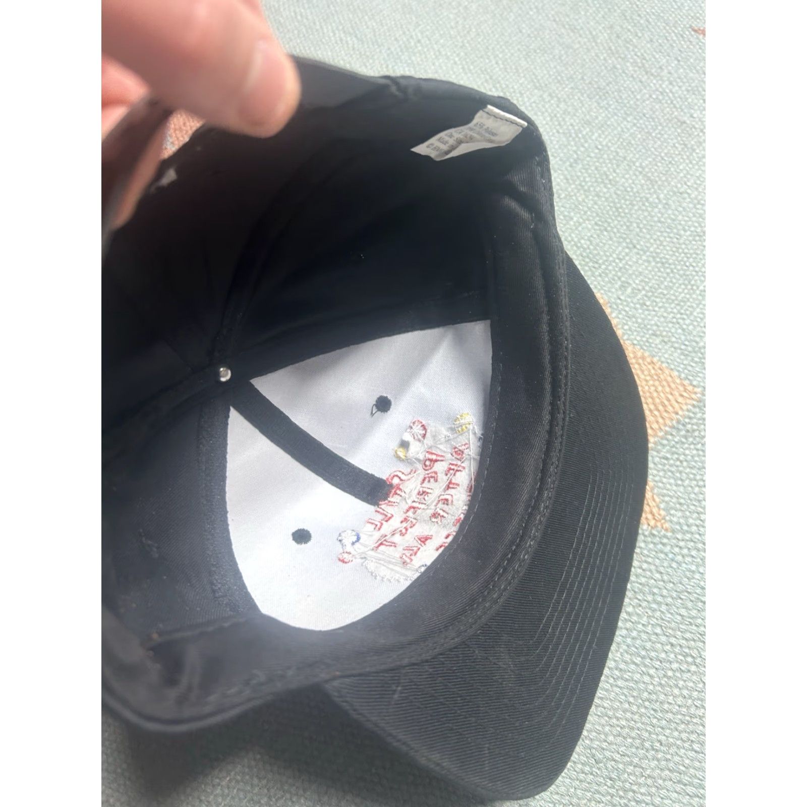 Vintage VINTAGE Unbranded SnapBack Hat Cap Black Adjustable Men Size ONE SIZE - 7 Thumbnail