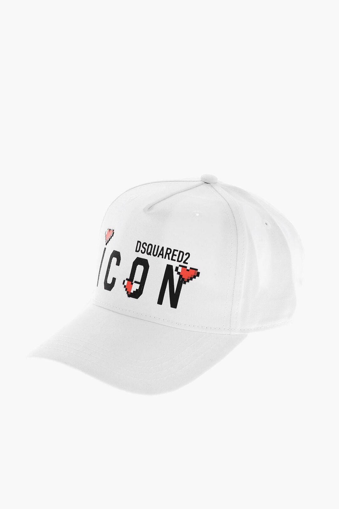Dsquared2 ICON Cotton Gabardine Baseball Cap with Embossed Details Size ONE SIZE - 1 Thumbnail