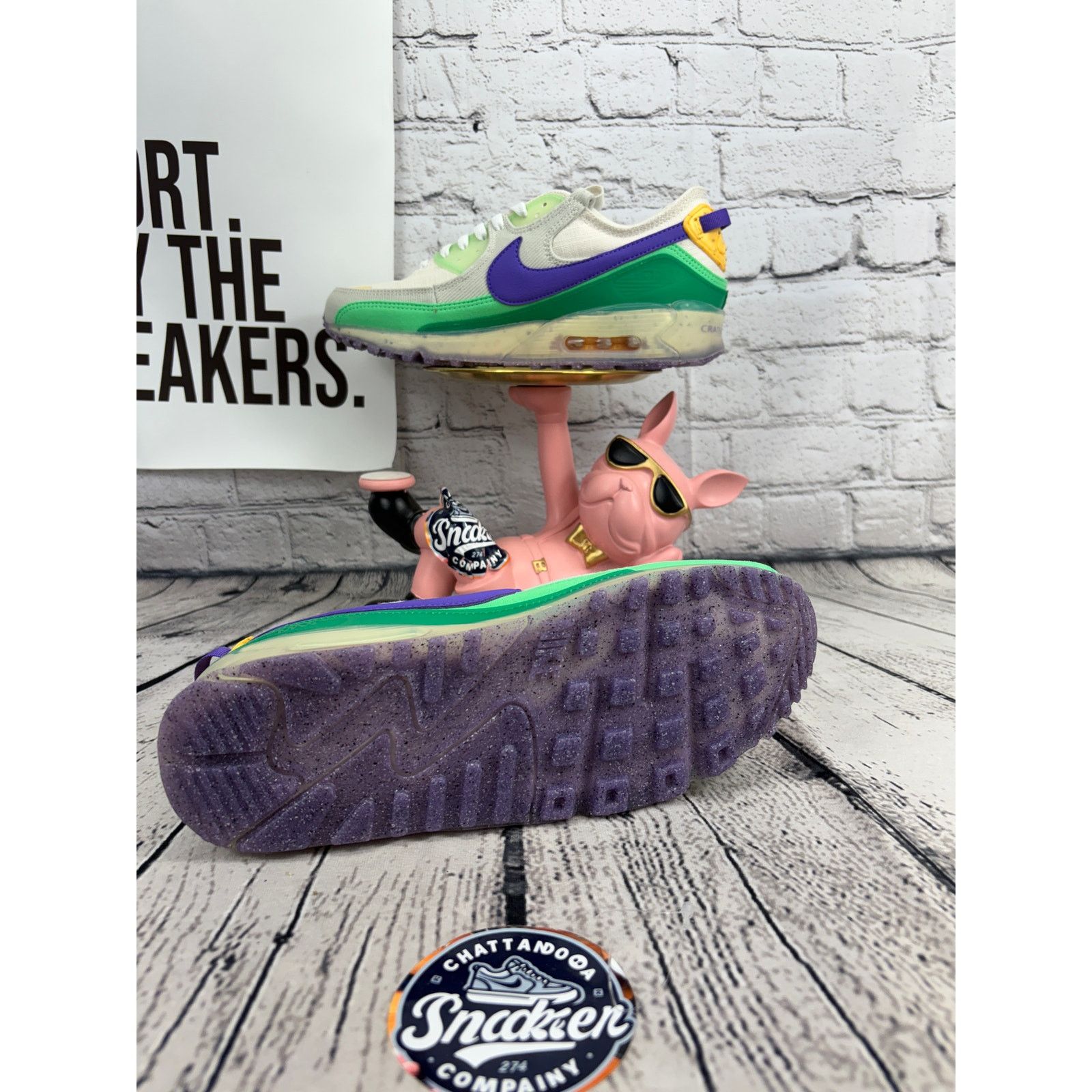 Nike Nike Air Max 90 Sneakers Terrascape Mens 8.5 Green Purple Size US 9 / EU 42 - 7 Thumbnail