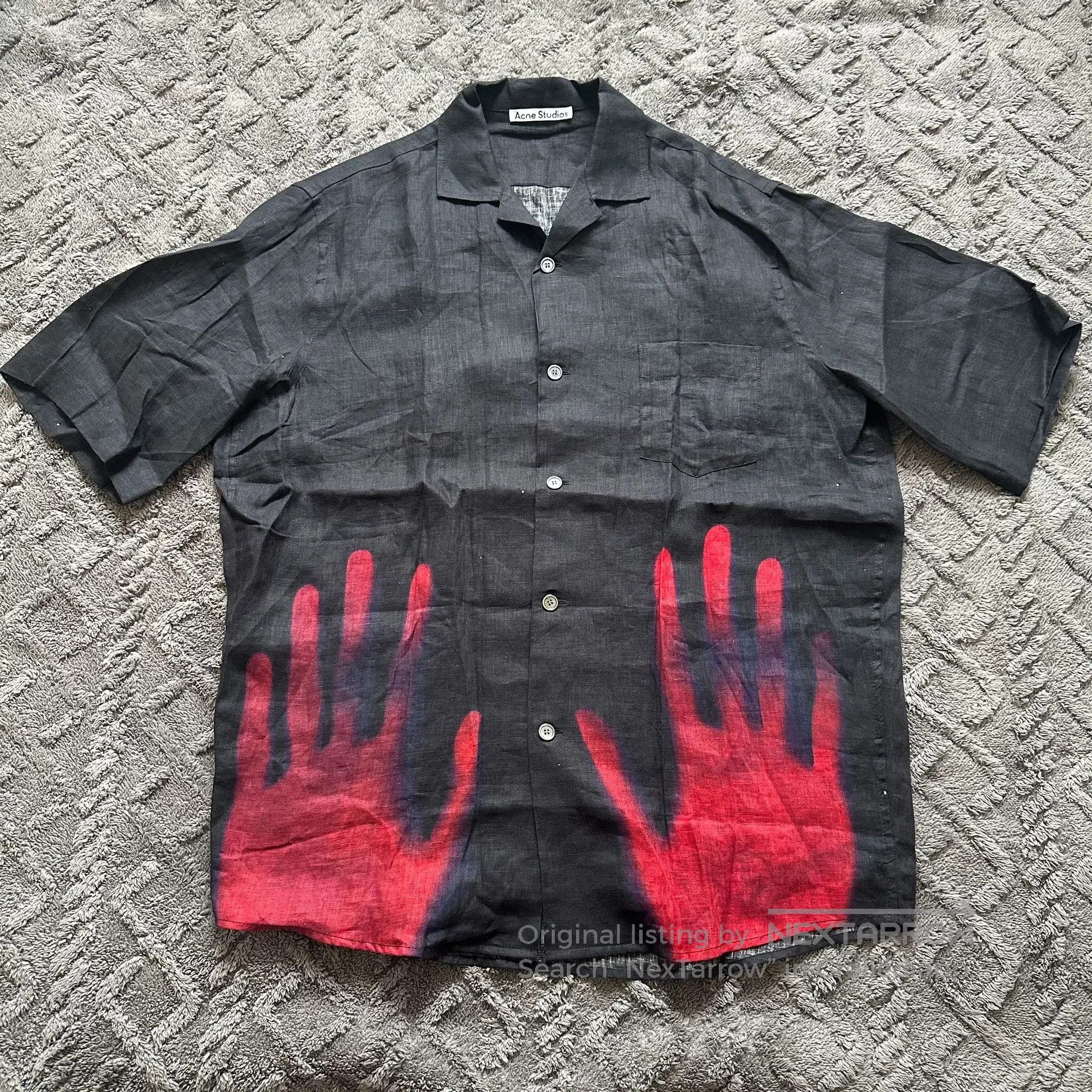 Acne Studios Acne Studios Short Sleeve Shirt. Size US S / EU 44-46 / 1 - 1 Thumbnail