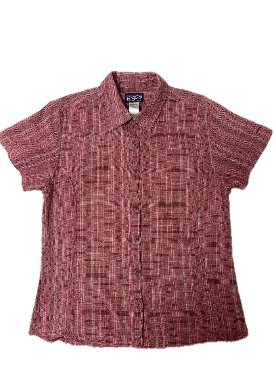 Patagonia Patagonia Women's Short Sleeve Organic Blend Shirt, 10, Red Size L / US 10 / IT 46 - 3 Thumbnail