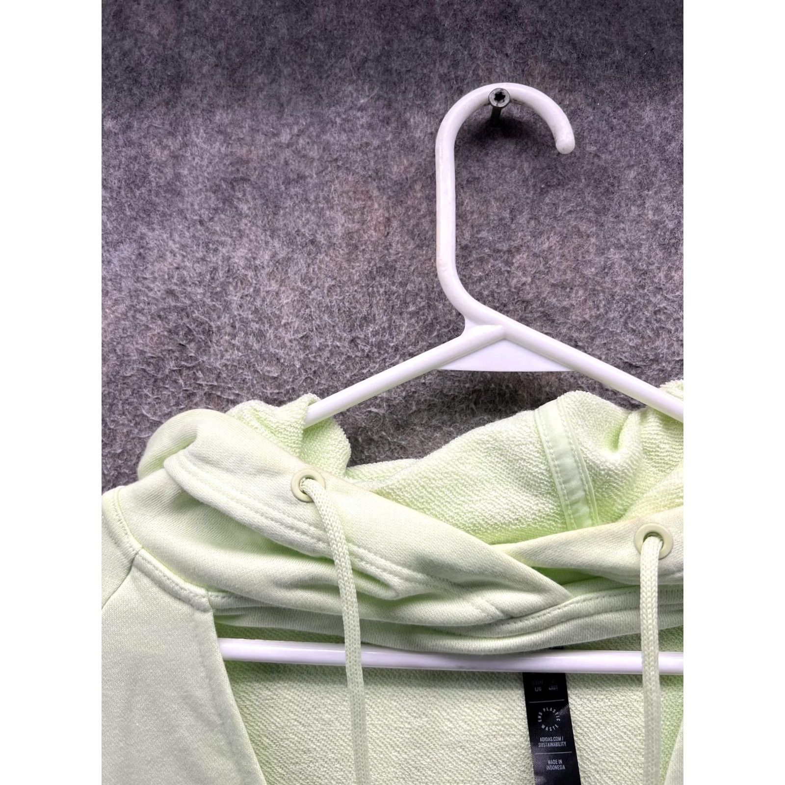 Adidas Adidas Hoodie Womens Large Green V Neck Raglan Pullover Sweatshirt Size L / US 10 / IT 46 - 7 Thumbnail