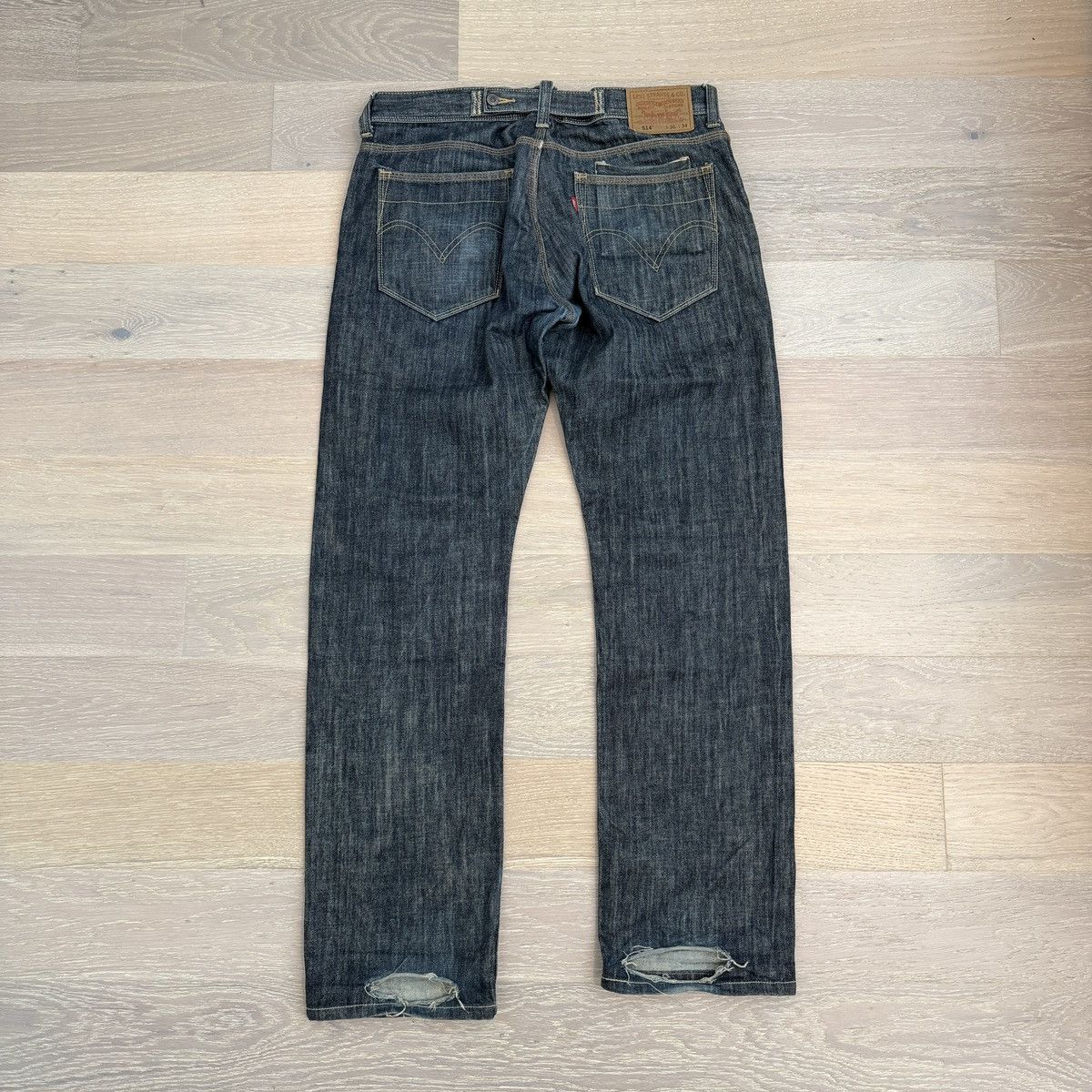 Levi's Levi’s 514 Selvedge Slim Straight Jeans Size US 36 / EU 52 - 2 Thumbnail