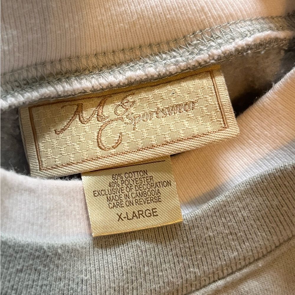 Vintage Vintage MCCC Sportswear gray XL mistletoe bear Christmas swe Size XL / US 12-14 / IT 48-50 - 5 Thumbnail