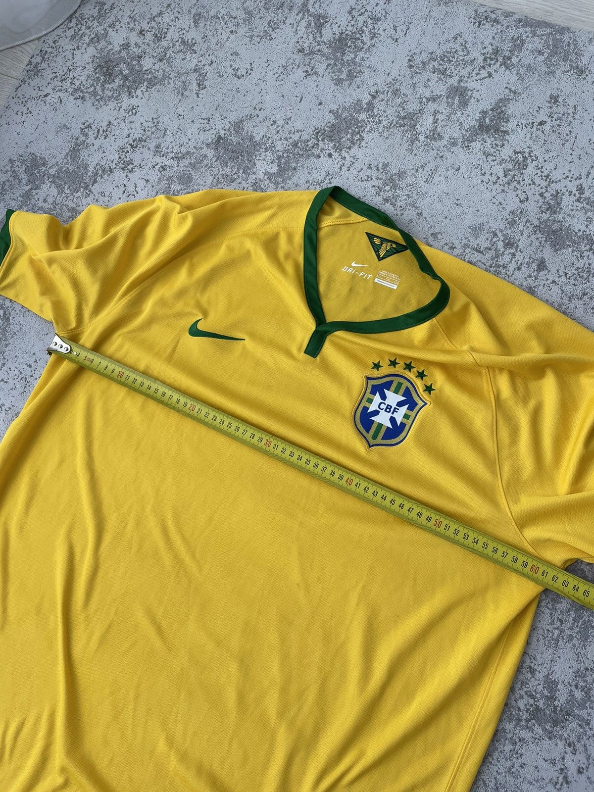 Nike Brazil 🇧🇷 2014 Home Nike Jersey Size US XXL / EU 58 / 5 - 10 Thumbnail