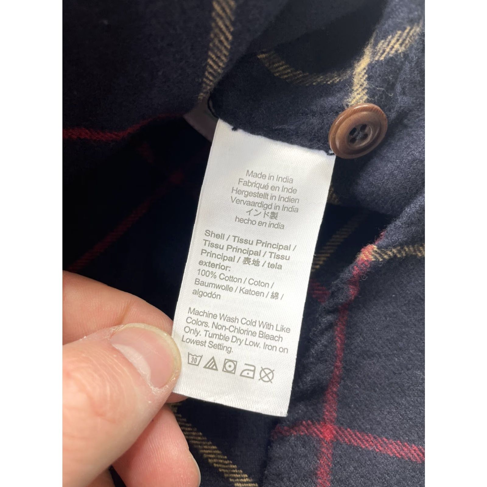 J.Crew J.Crew Men's Button-Up Shirt Plaid Flannel Midweight Long Sleeve XL Blue Size US XL / EU 56 / 4 - 4 Thumbnail
