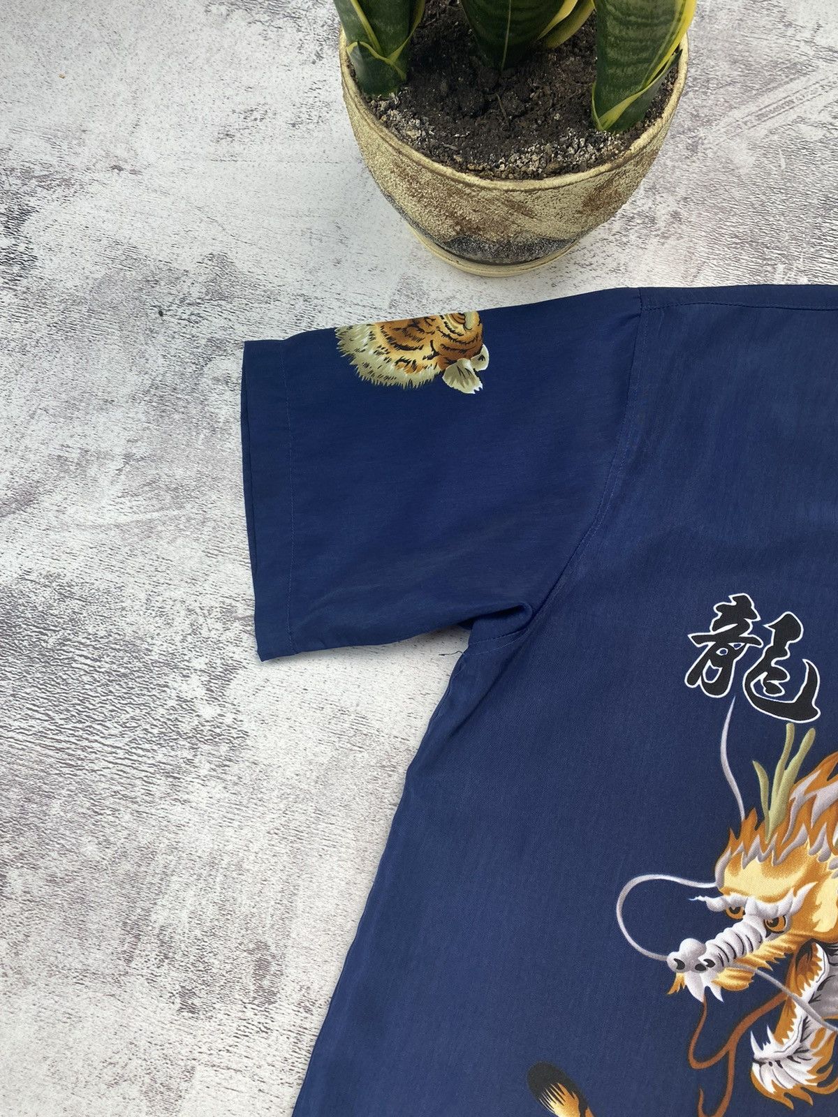 Rap Tees Vintage Rare 90S Dnon Jeans Japanese Dragon Shirt Size US XL / EU 56 / 4 - 6 Thumbnail